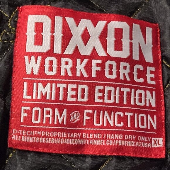 Snap On Dixxon Workforce Flannel Jacket Green Size XL - Picture 8 of 10